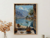 Oman Window Wall Art, Fort Mountain Decor - Frankincense Incense View