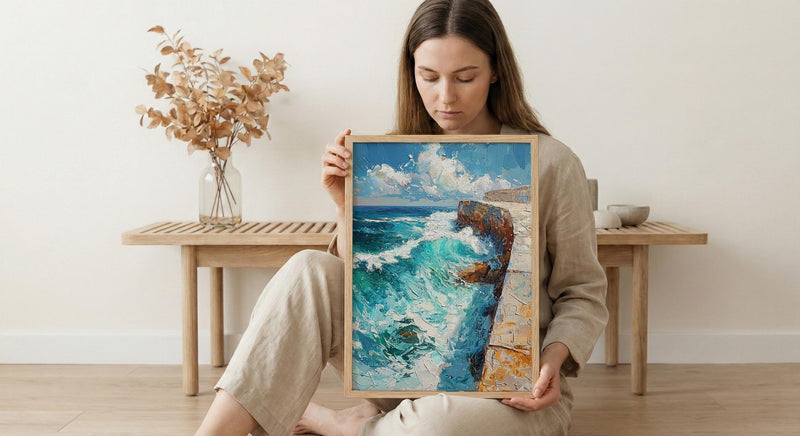 Bondi Beach Iceberg Ocean Poster, Summer Travel Home Decor - Vibrant Turquoise Coast Summer Picture