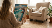 Bondi Beach Iceberg Ocean Poster, Summer Travel Home Decor - Vibrant Turquoise Coast Summer Picture