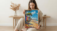 Brighton Beach Box Art Print, Melbourne Summer Home Decor - Colorful Sandy Coast Summer Setting