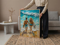 Byron Bay Surf Ocean Poster, Summer Travel Home Decor - Vibrant Australia Beach Summer Escape