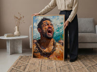 Maori Haka Dance Wall Art, New Zealand Home Decor - Traditional Warrior Event Summer Setting