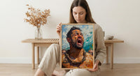 Maori Haka Dance Wall Art, New Zealand Home Decor - Traditional Warrior Event Summer Setting