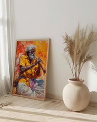 Australia Outback Music Desert Poster, Dusty Sunset Home Decor - Red Dirt Nature Summer Retreat