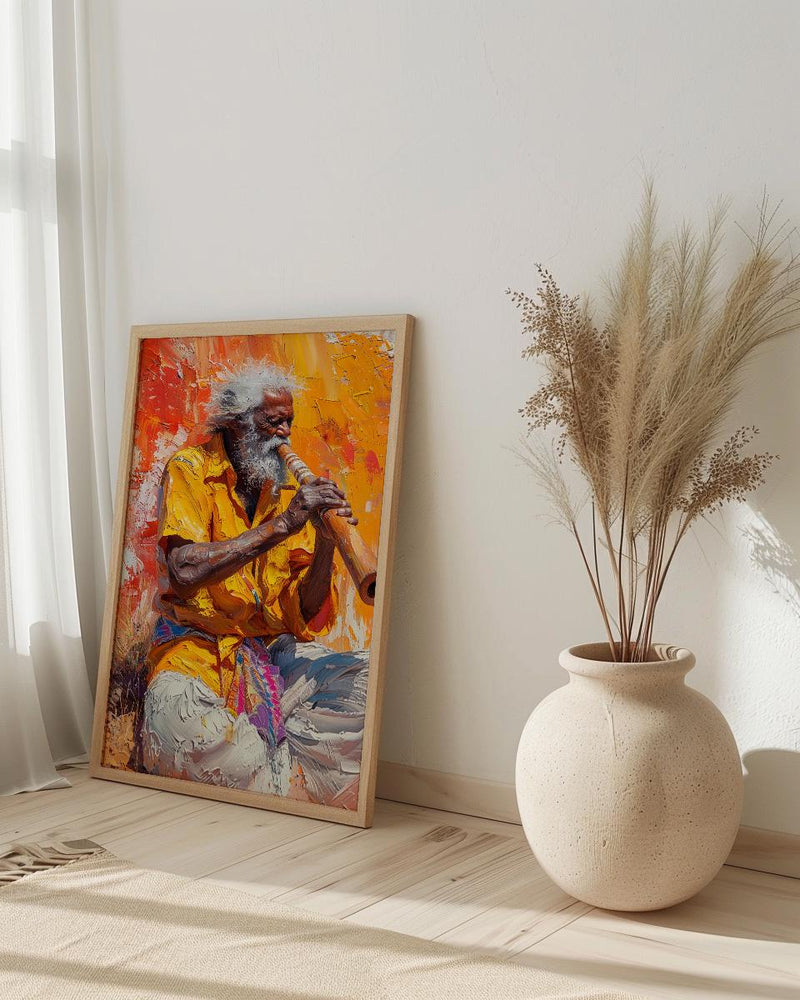 Australia Outback Music Desert Poster, Dusty Sunset Home Decor - Red Dirt Nature Summer Retreat