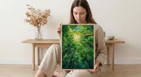 Daintree Rainforest Tree Wall Art, Green Canopy Home Decor - Australia Jungle Nature Summer Retreat