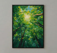 Daintree Rainforest Tree Wall Art, Green Canopy Home Decor - Australia Jungle Nature Summer Retreat