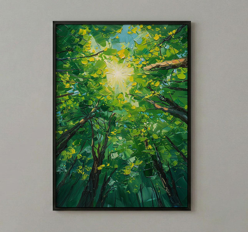 Daintree Rainforest Tree Wall Art, Green Canopy Home Decor - Australia Jungle Nature Summer Retreat