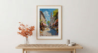 Salamanca Market Tent City Poster, Sandstone Town Home Decor - Australia City Bright Summer Escape