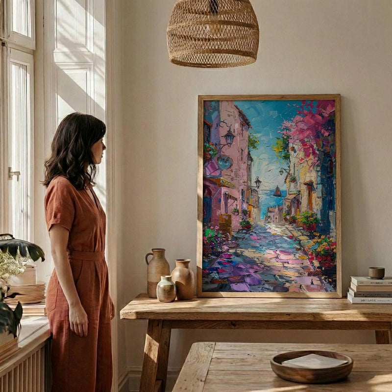 Sydney Rocks Market Art Print, Historic Street Home Decor - Bright Australia Town Summer Vibe