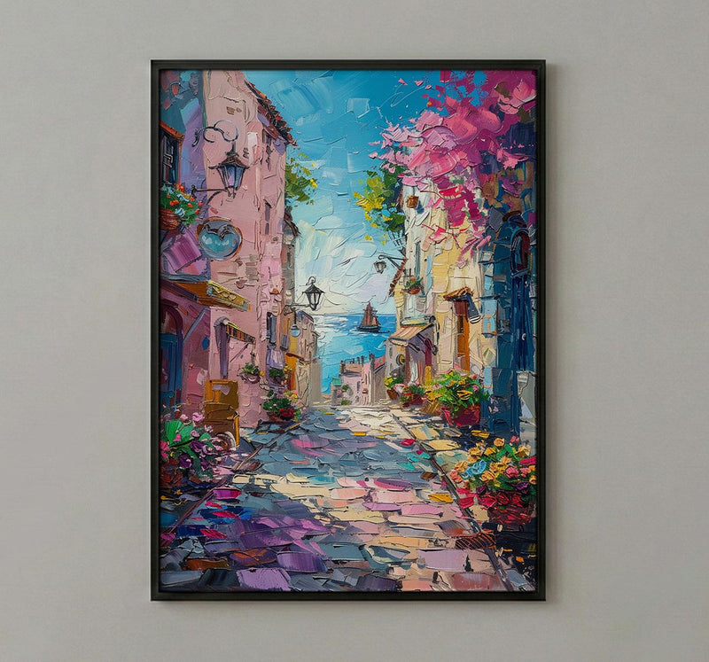 Sydney Rocks Market Art Print, Historic Street Home Decor - Bright Australia Town Summer Vibe
