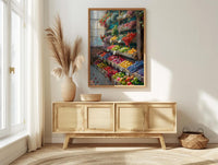Adelaide Food Market Wall Art, Summer Fruit Home Decor - Historic City Morning Town Landscape