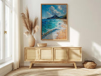 Copacabana Beach Art, Brazil Summer Decor - Rio Ocean Print