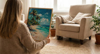 San Andres Art Print, Colombia Beach Decor - Tropical Palm