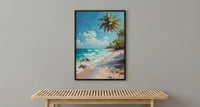 Punta Cana Wall Art, Dominican Beach Decor - Blue Ocean Poster