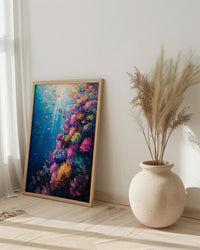 Roatan Coral Reef Art Print, Honduras Travel Decor - Ocean Wall Art