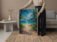 Costa Rica Beach Art Print, Manuel Antonio Wall Decor - Tropical Jungle