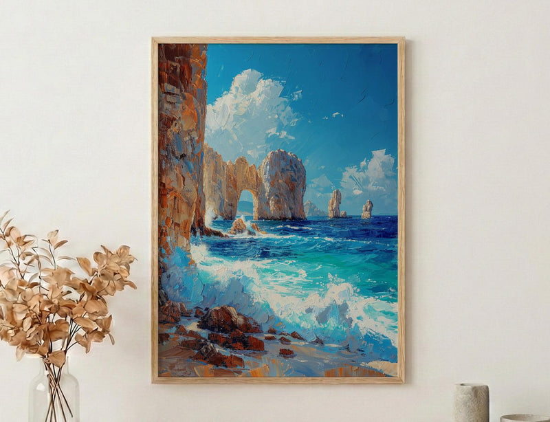 Cabo San Lucas Art Print, Mexico Ocean Decor - El Arco Poster