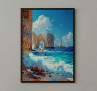 Cabo San Lucas Art Print, Mexico Ocean Decor - El Arco Poster