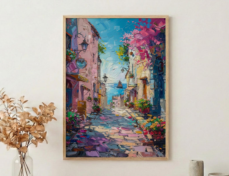 Sydney Rocks Market Art Print, Historic Street Home Decor - Bright Australia Town Summer Vibe