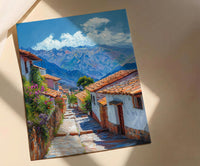 Cusco Stone Wall Art, Peru City Decor - Inca Street Print