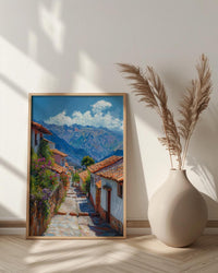 Cusco Stone Wall Art, Peru City Decor - Inca Street Print