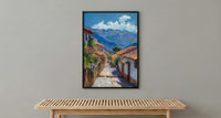 Cusco Stone Wall Art, Peru City Decor - Inca Street Print
