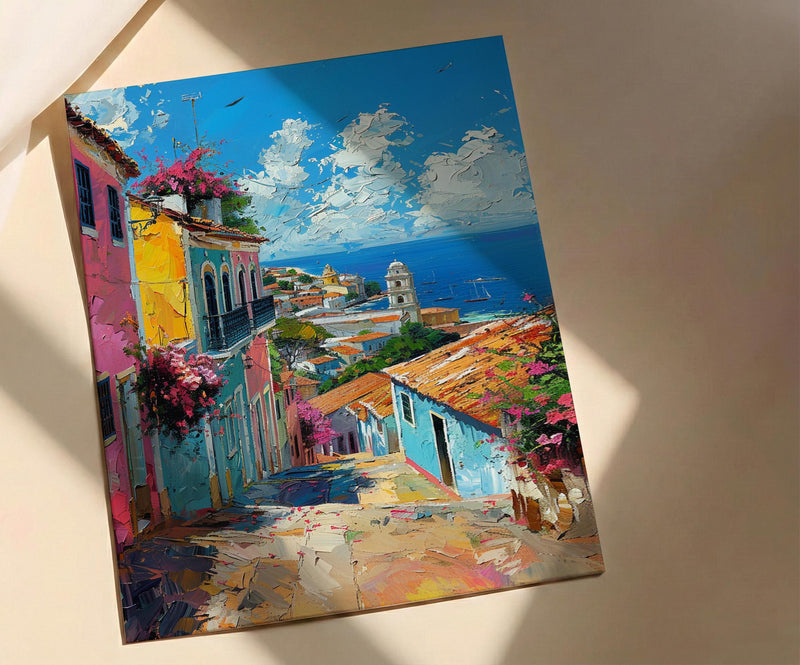 Salvador Wall Art, Brazil Street Decor - Pelourinho Print
