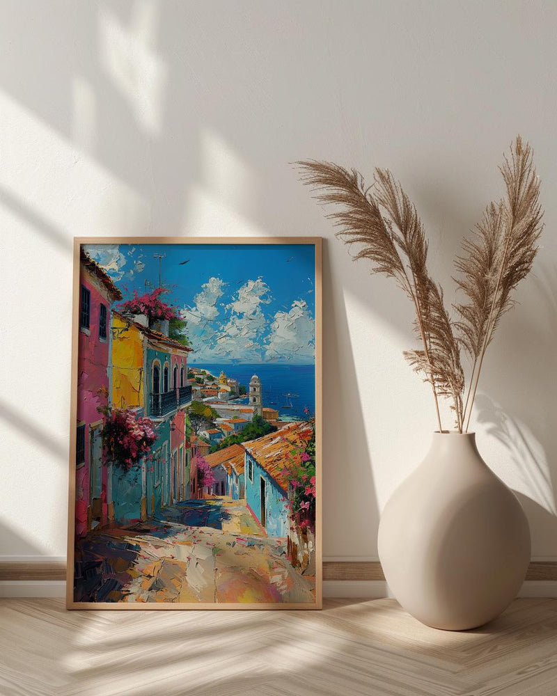 Salvador Wall Art, Brazil Street Decor - Pelourinho Print