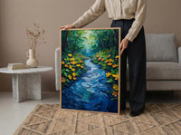 Amazon River Poster, Tropical Rainforest Decor - Brazil Aerial Art