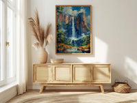 Angel Falls Wall Art, Venezuela Nature Decor - Waterfall Print