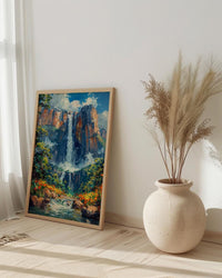 Angel Falls Wall Art, Venezuela Nature Decor - Waterfall Print