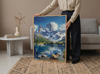 Mount Fitz Roy Print, Patagonia Mountain Decor - Argentina Art