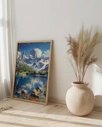 Mount Fitz Roy Print, Patagonia Mountain Decor - Argentina Art