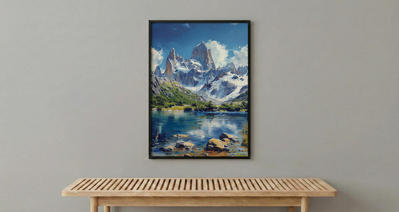 Mount Fitz Roy Print, Patagonia Mountain Decor - Argentina Art
