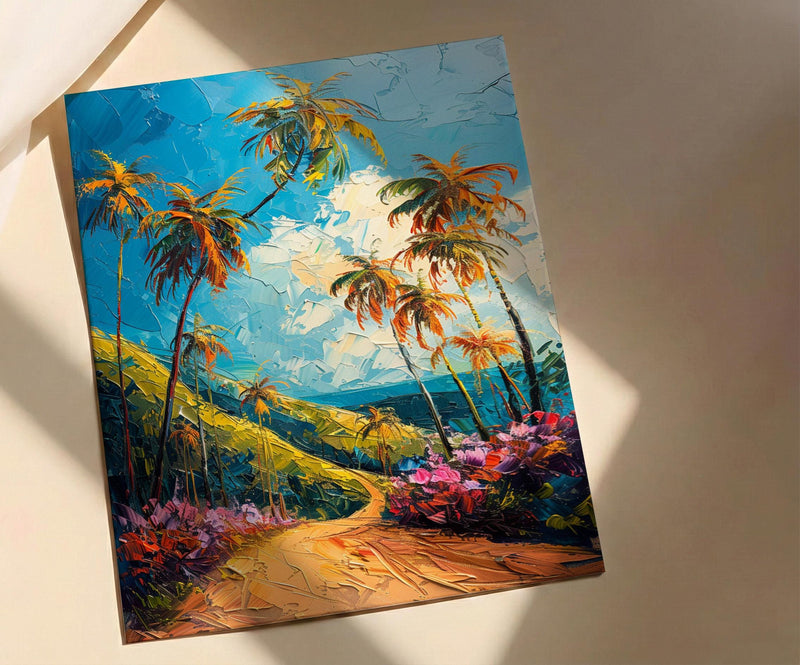 Cocora Valley Art, Colombia Nature Decor - Wax Palm Tree Print