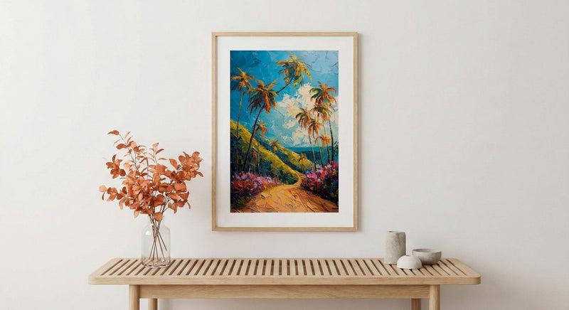 Cocora Valley Art, Colombia Nature Decor - Wax Palm Tree Print