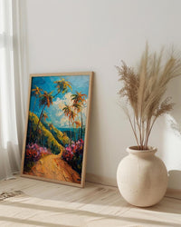 Cocora Valley Art, Colombia Nature Decor - Wax Palm Tree Print