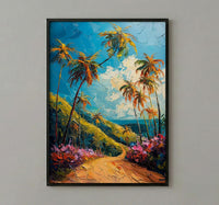 Cocora Valley Art, Colombia Nature Decor - Wax Palm Tree Print