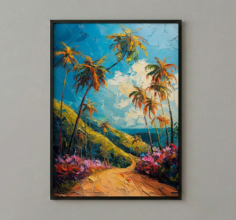 Cocora Valley Art, Colombia Nature Decor - Wax Palm Tree Print