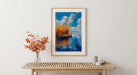 Lake Titicaca Poster, Peru Island Decor - Golden Reed Art