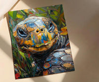Galapagos Wall Art, Giant Tortoise Decor - Ecuador Nature Print