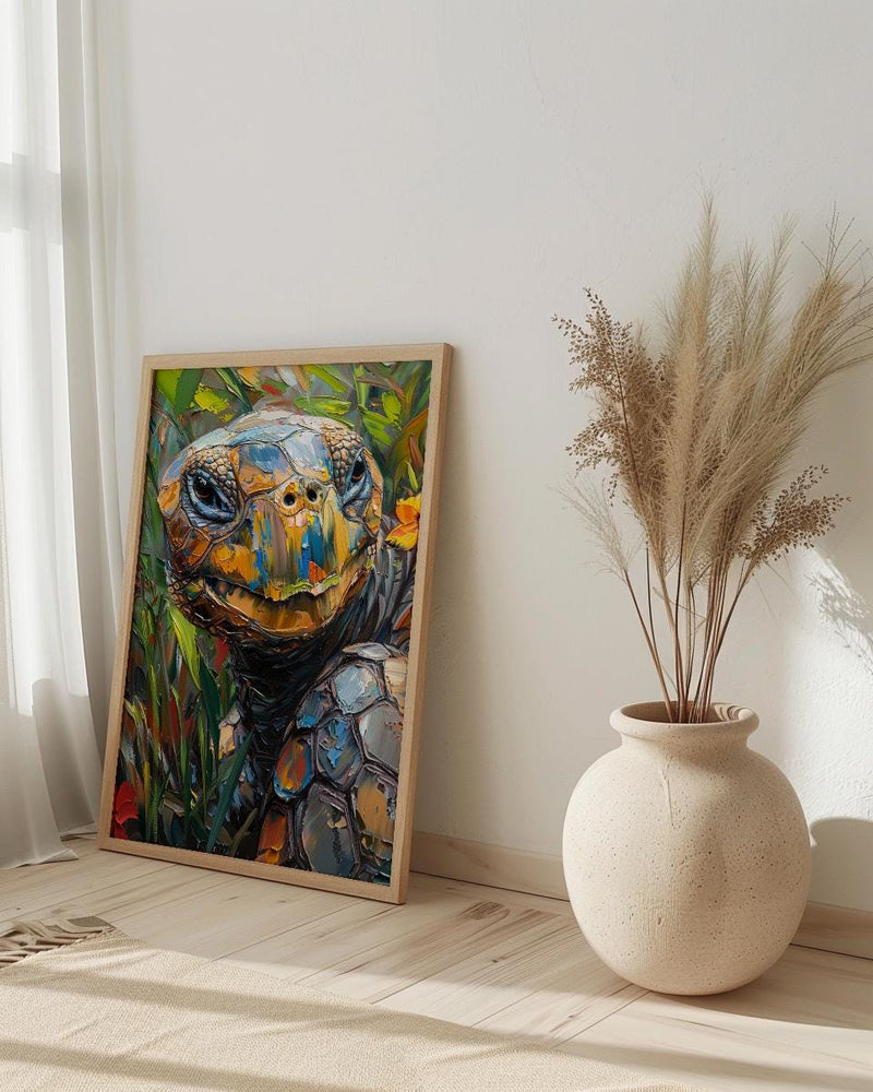 Galapagos Wall Art, Giant Tortoise Decor - Ecuador Nature Print