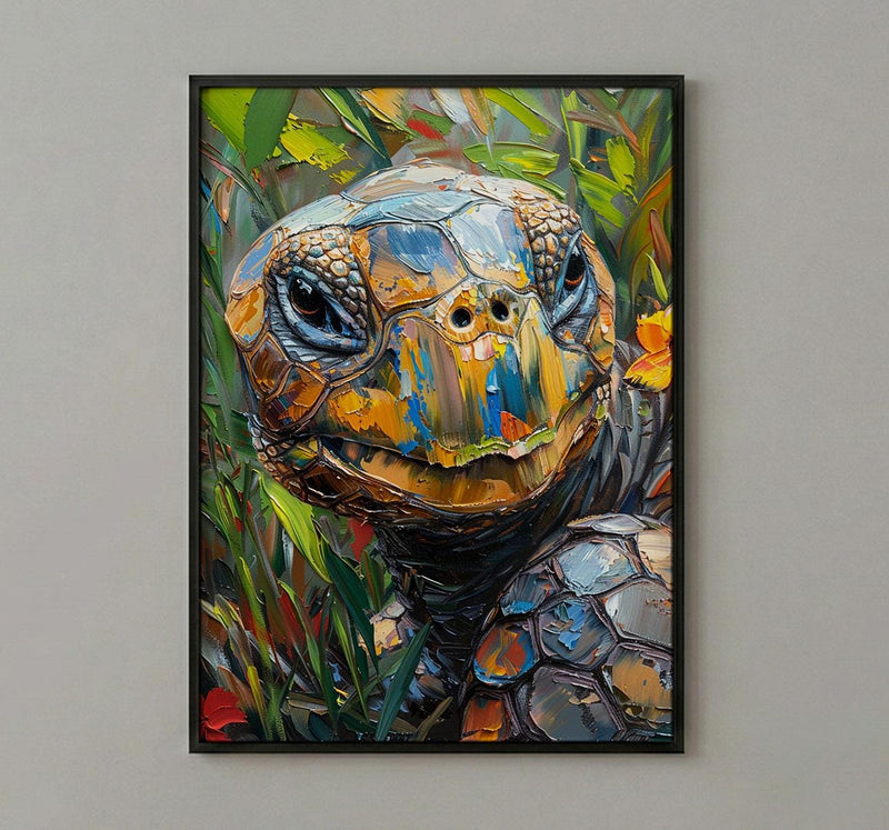 Galapagos Wall Art, Giant Tortoise Decor - Ecuador Nature Print
