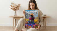 Peru Weaver Wall Art, Andean Textile Decor - Indigenous Culture