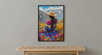 Peru Weaver Wall Art, Andean Textile Decor - Indigenous Culture