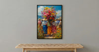 Medellin Flower Art Print, Silletero Parade Decor - Colombia Poster