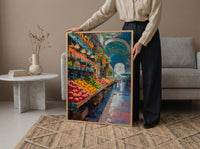 Sao Paulo Market Art, Historic City Decor - Brazil Summer Print