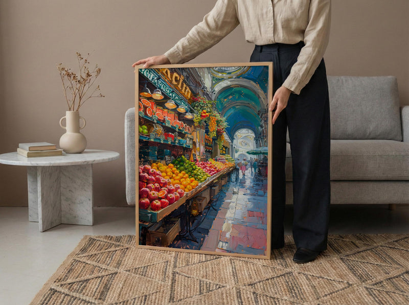 Sao Paulo Market Art, Historic City Decor - Brazil Summer Print