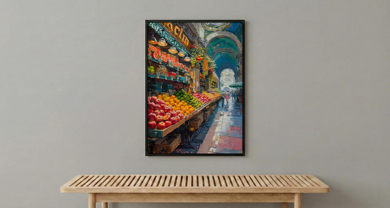 Sao Paulo Market Art, Historic City Decor - Brazil Summer Print